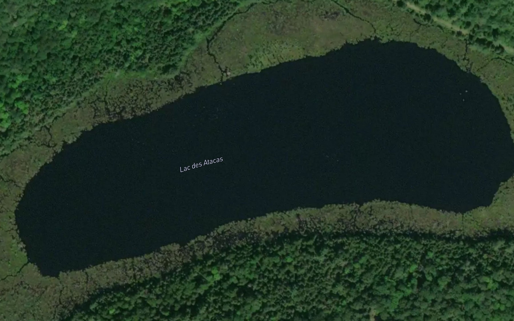Satellite map of the Lac des Atacas