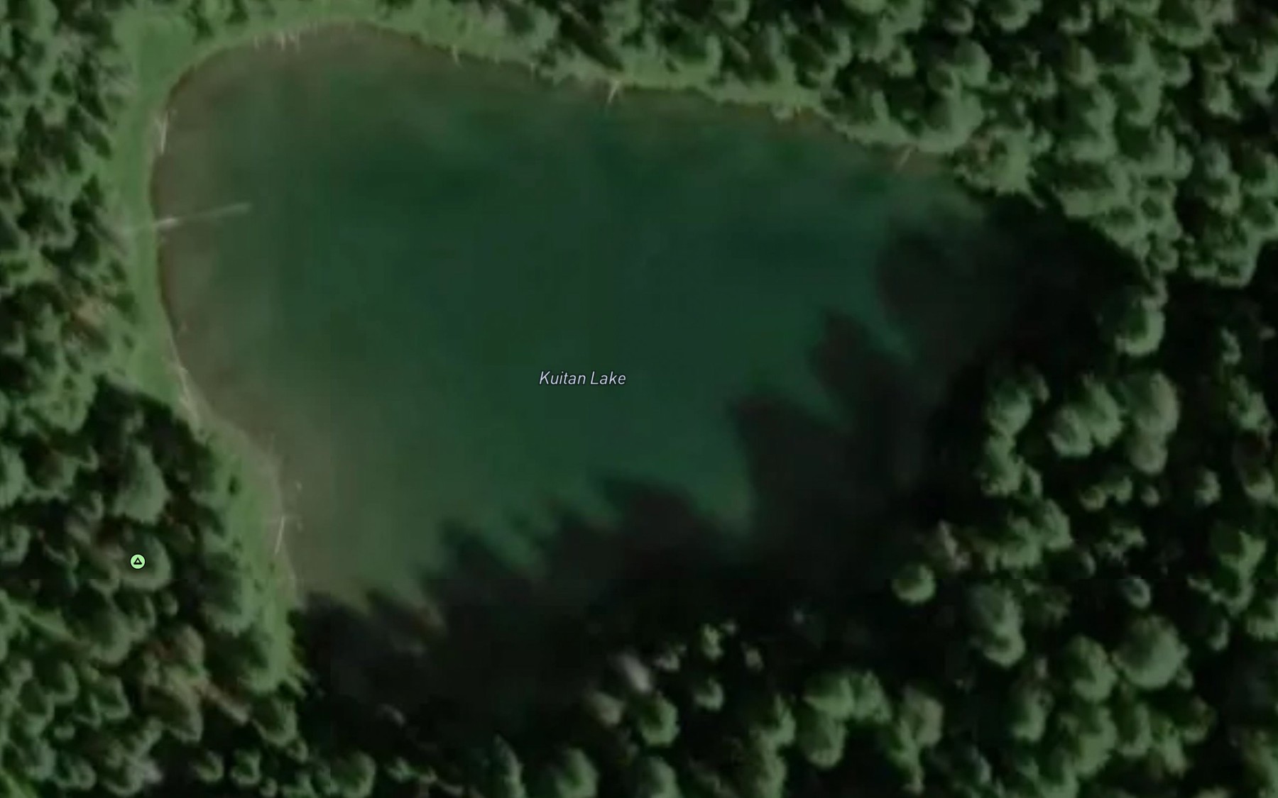Satellite map of the Kuitan Lake