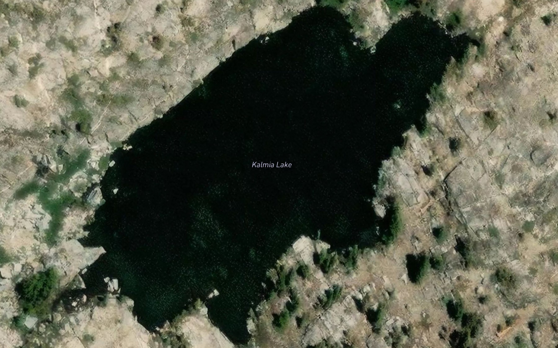 Satellite map of the Kalmia Lake