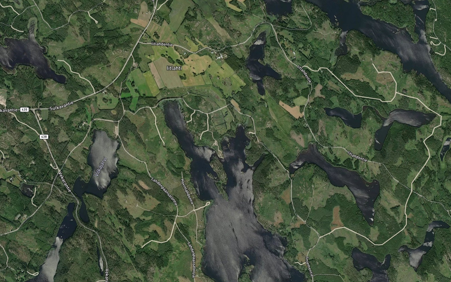 Satellite map of the Kivirannanlahti