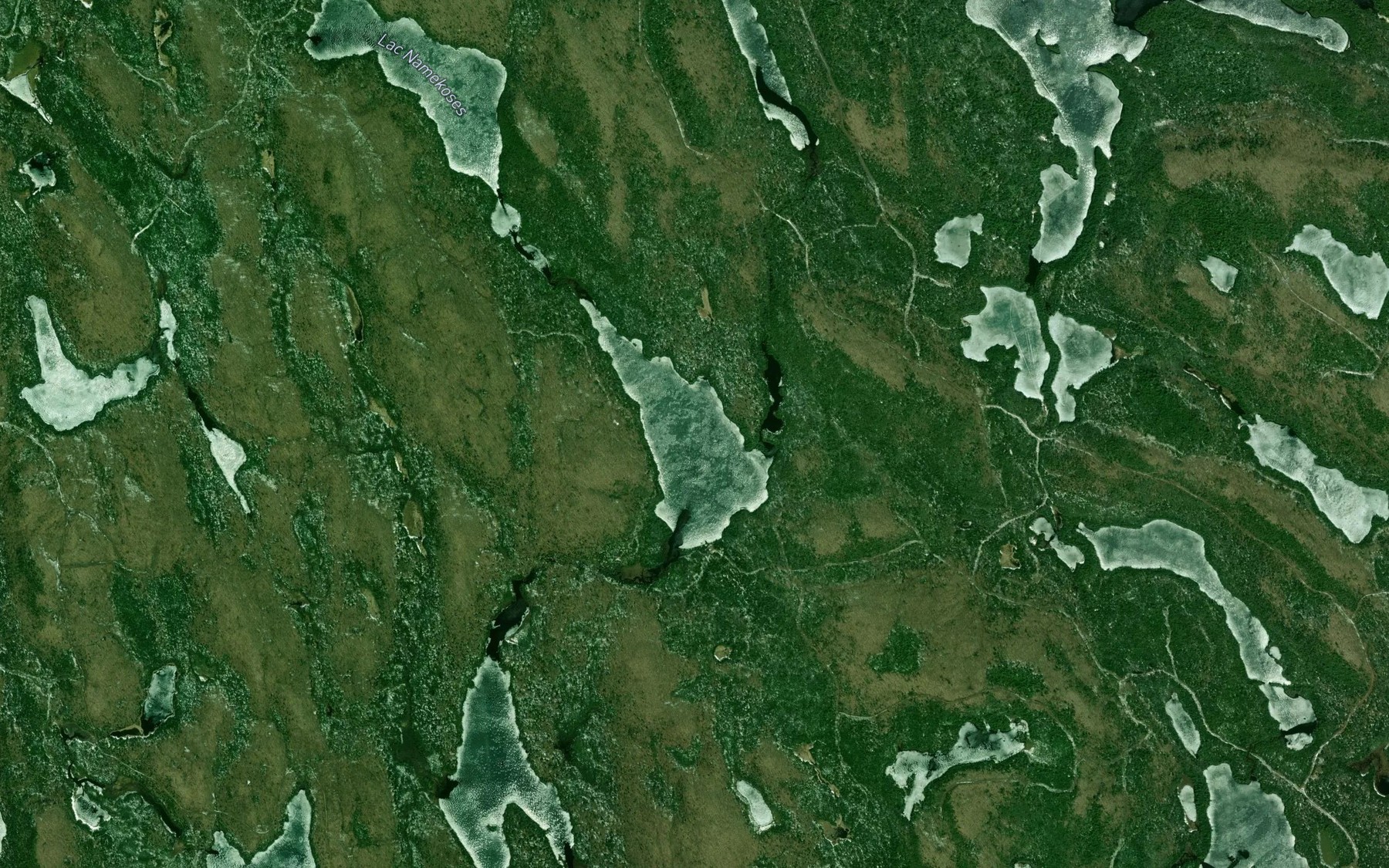Satellite map of the Lac Namekos