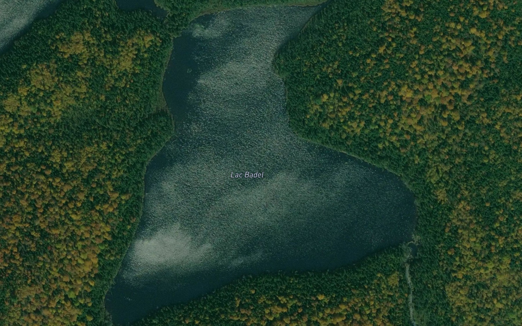Satellite map of the Lac Badel