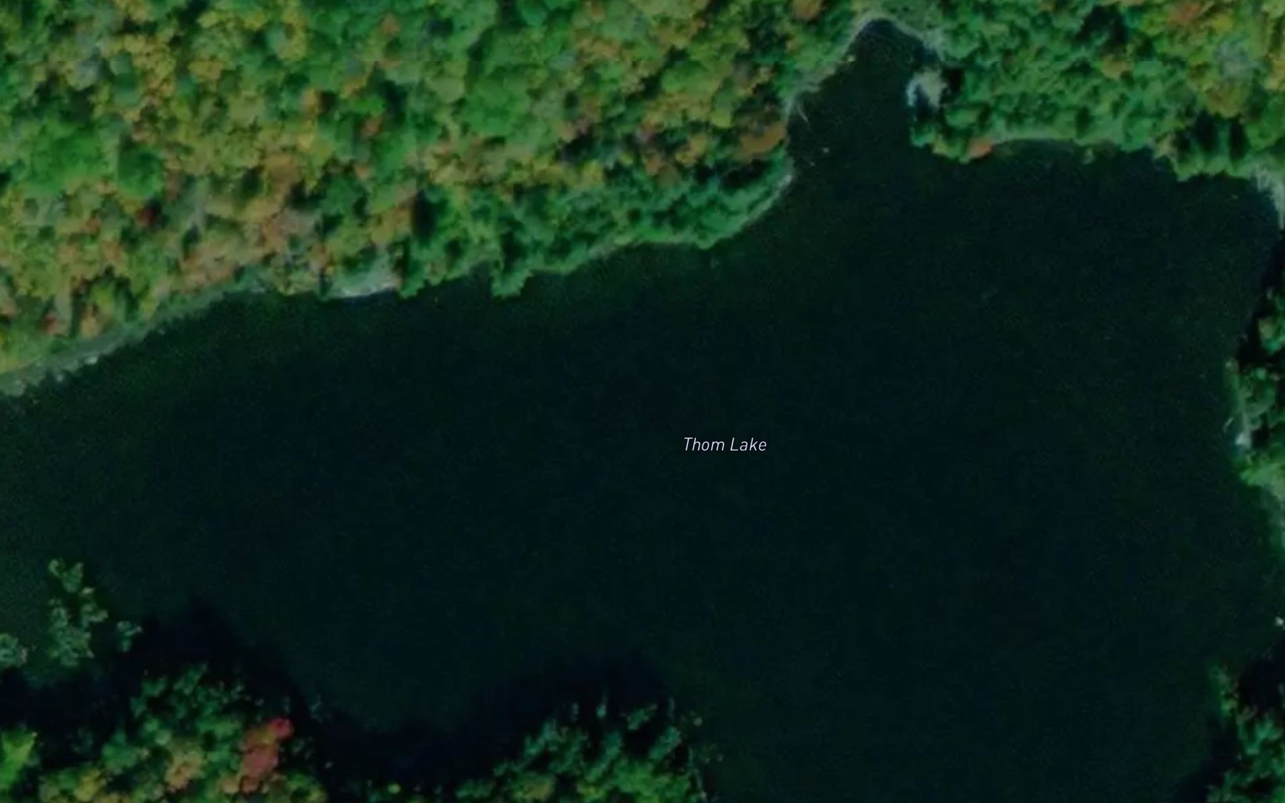 Satellite map of the Thom Lake