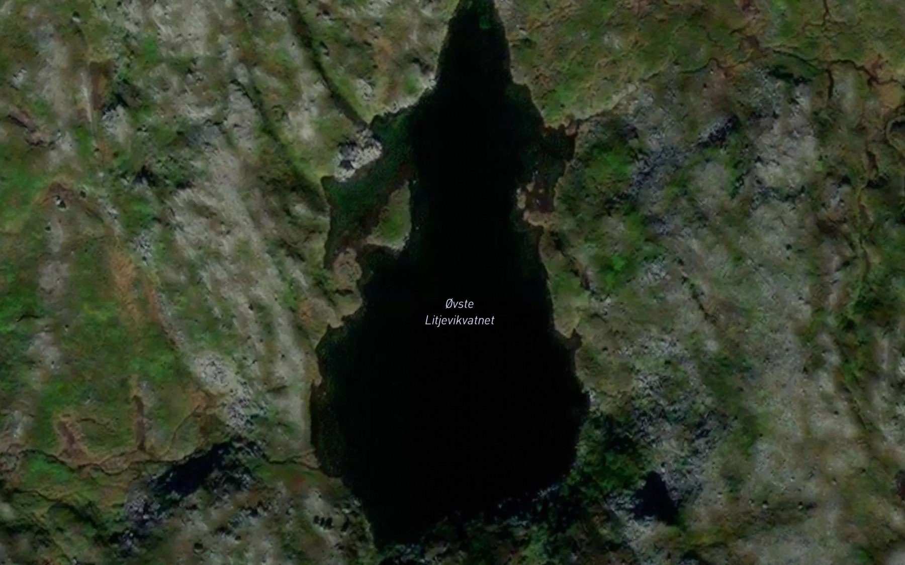 Satellite map of the Ovre Lillevikvann