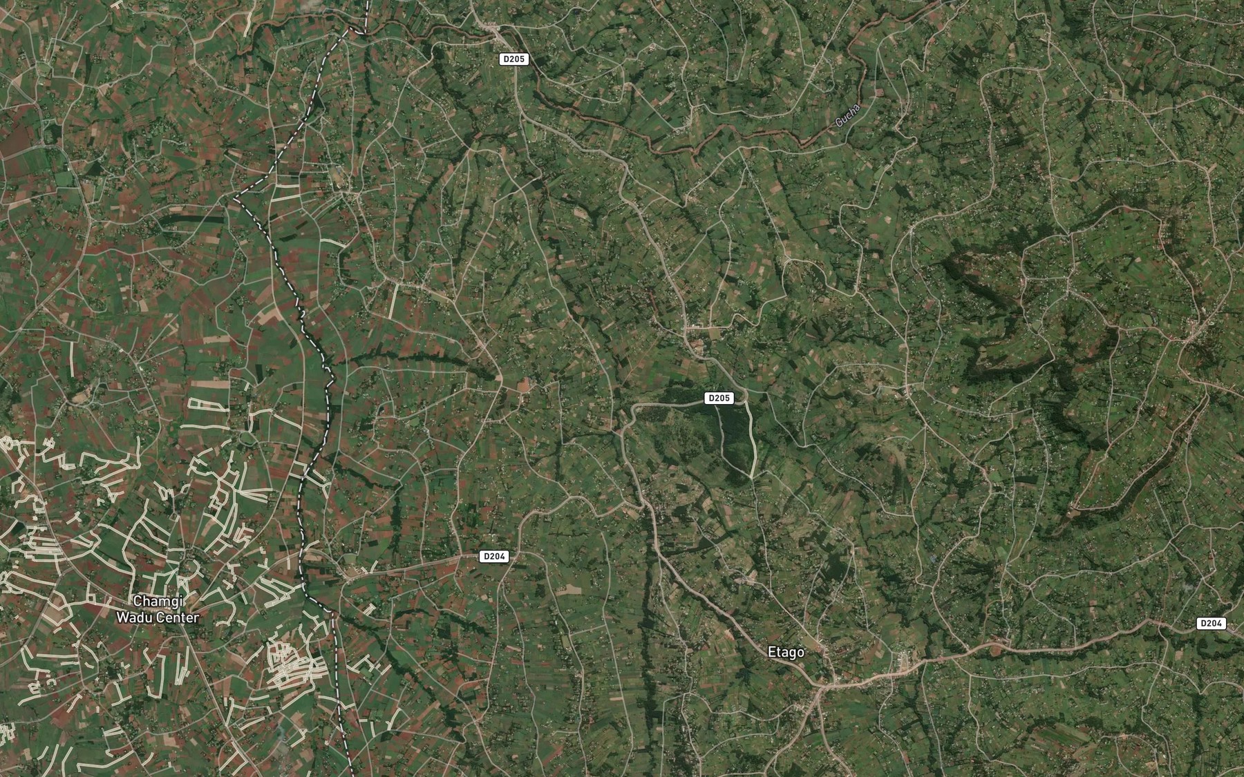 Satellite map of the Mosobeti