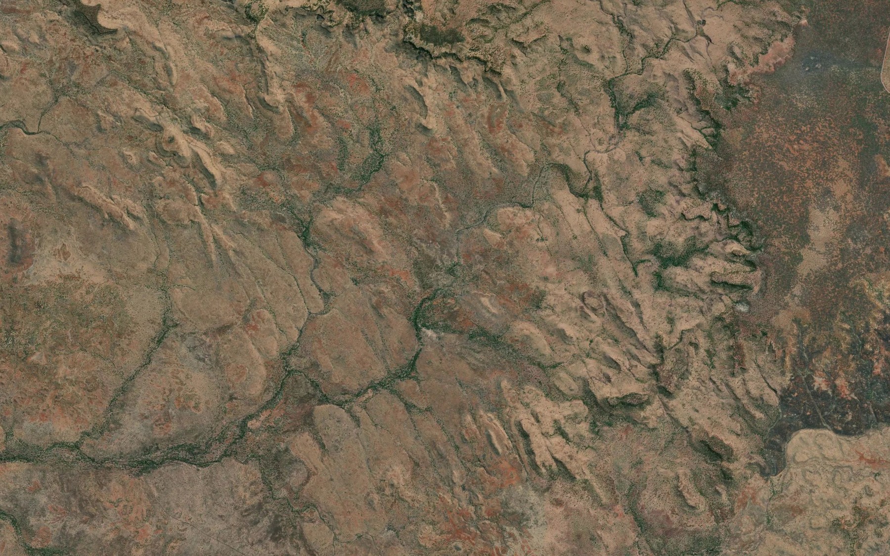 Satellite map of the Horse Spring
