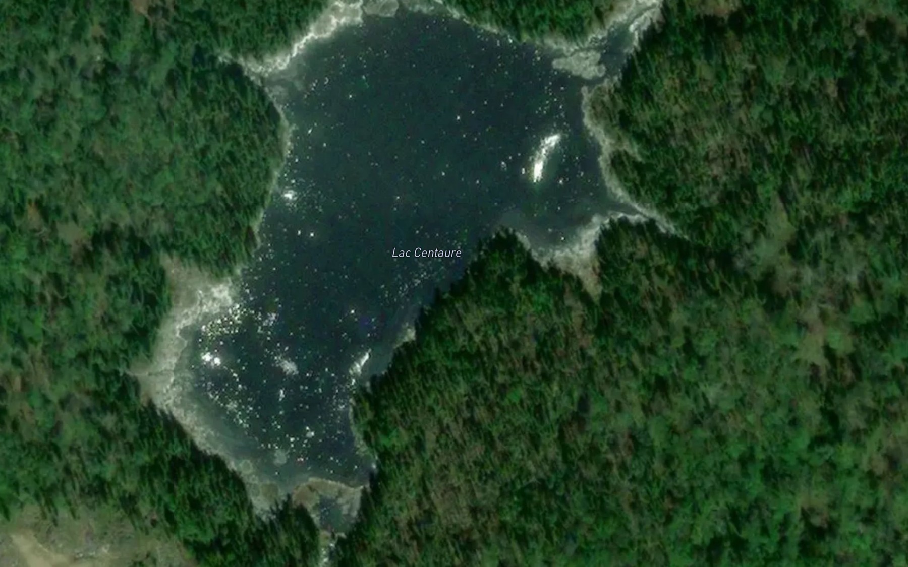 Satellite map of the Lac Centaure