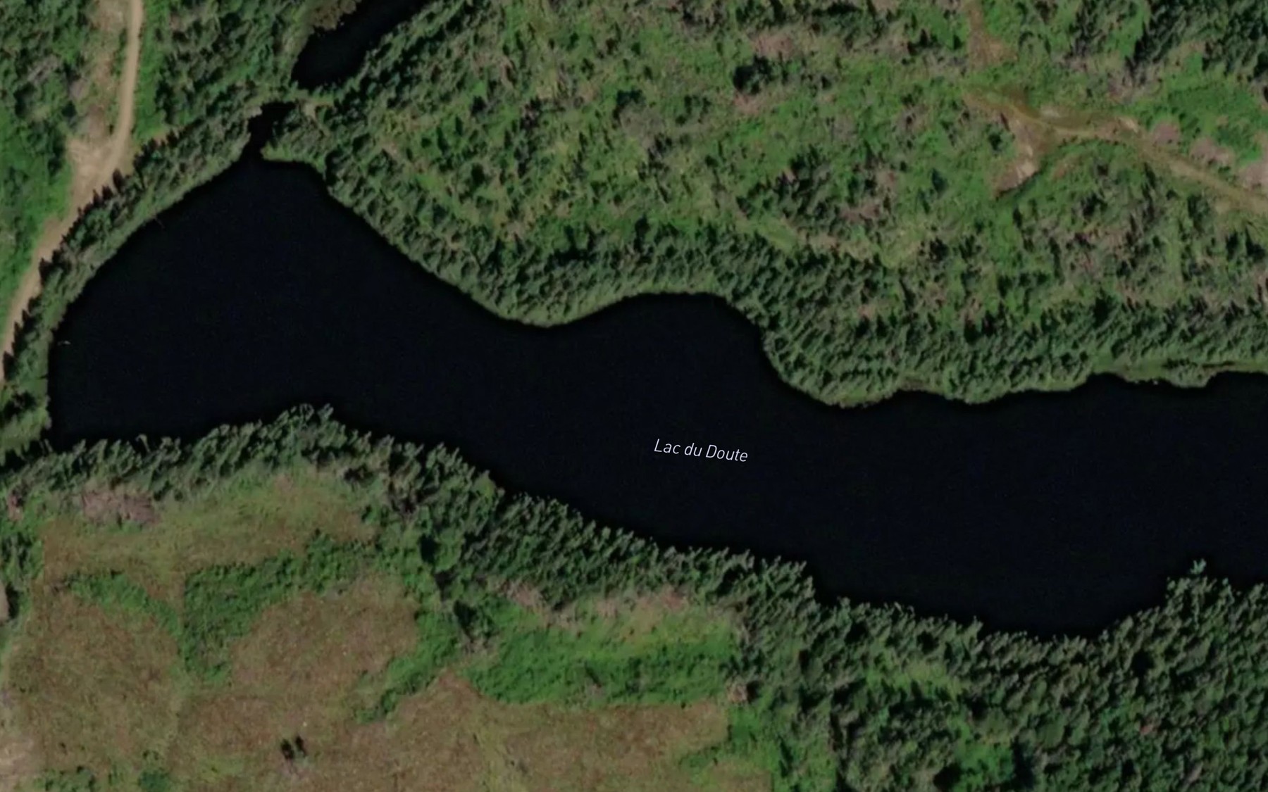 Satellite map of the Lac du Doute