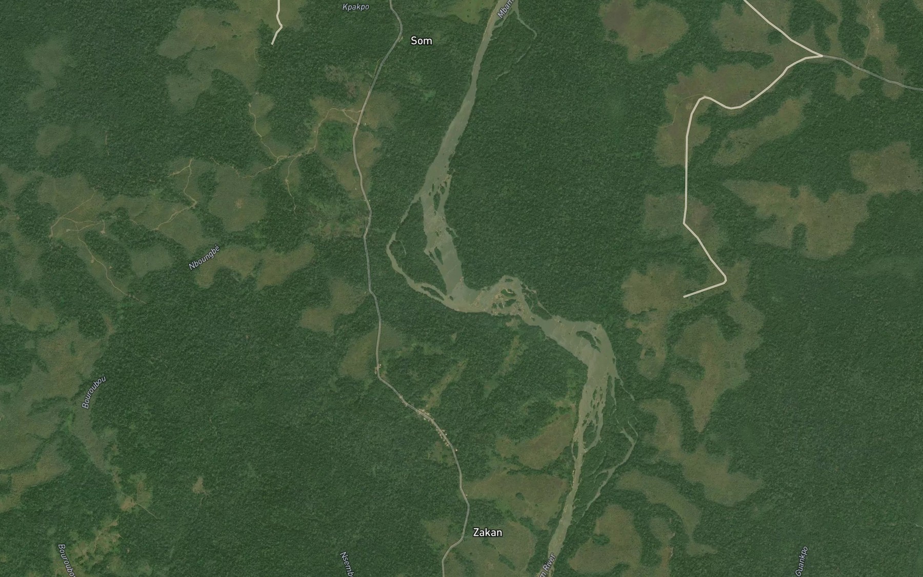 Satellite map of the Teuban