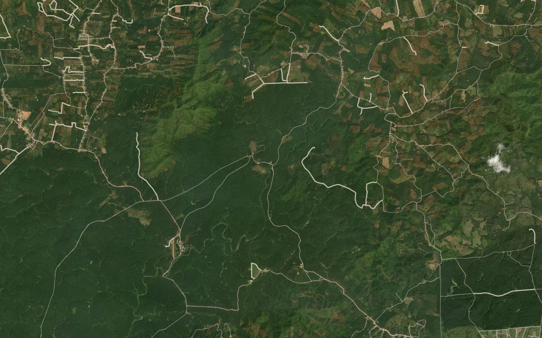 Satellite map of the Khlong A-Tham