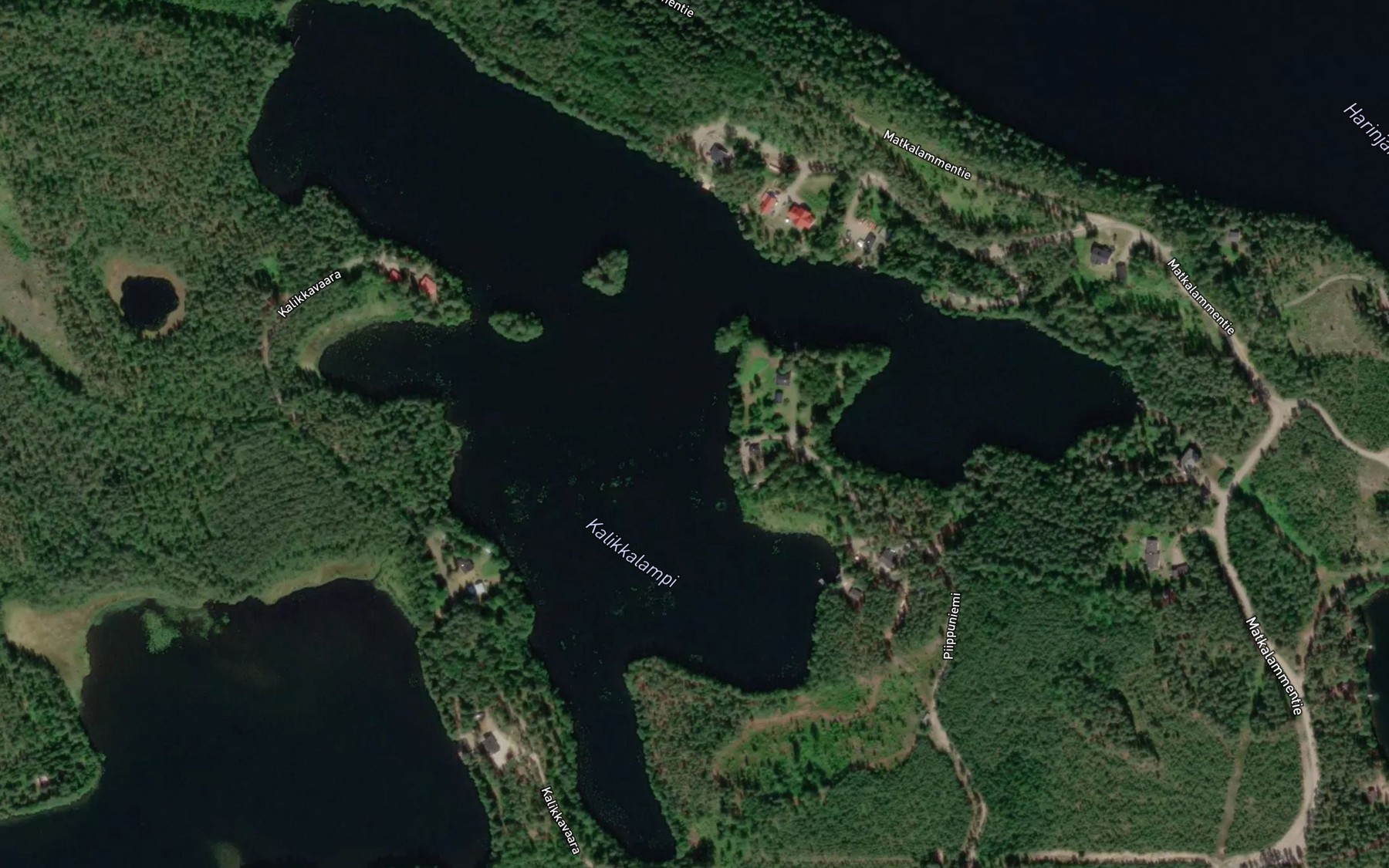 Satellite map of the Kalikkalampi