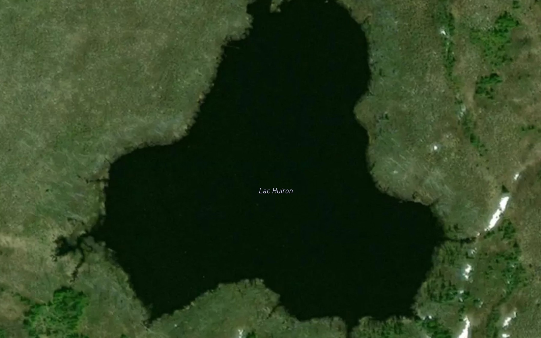 Satellite map of the Lac Huiron