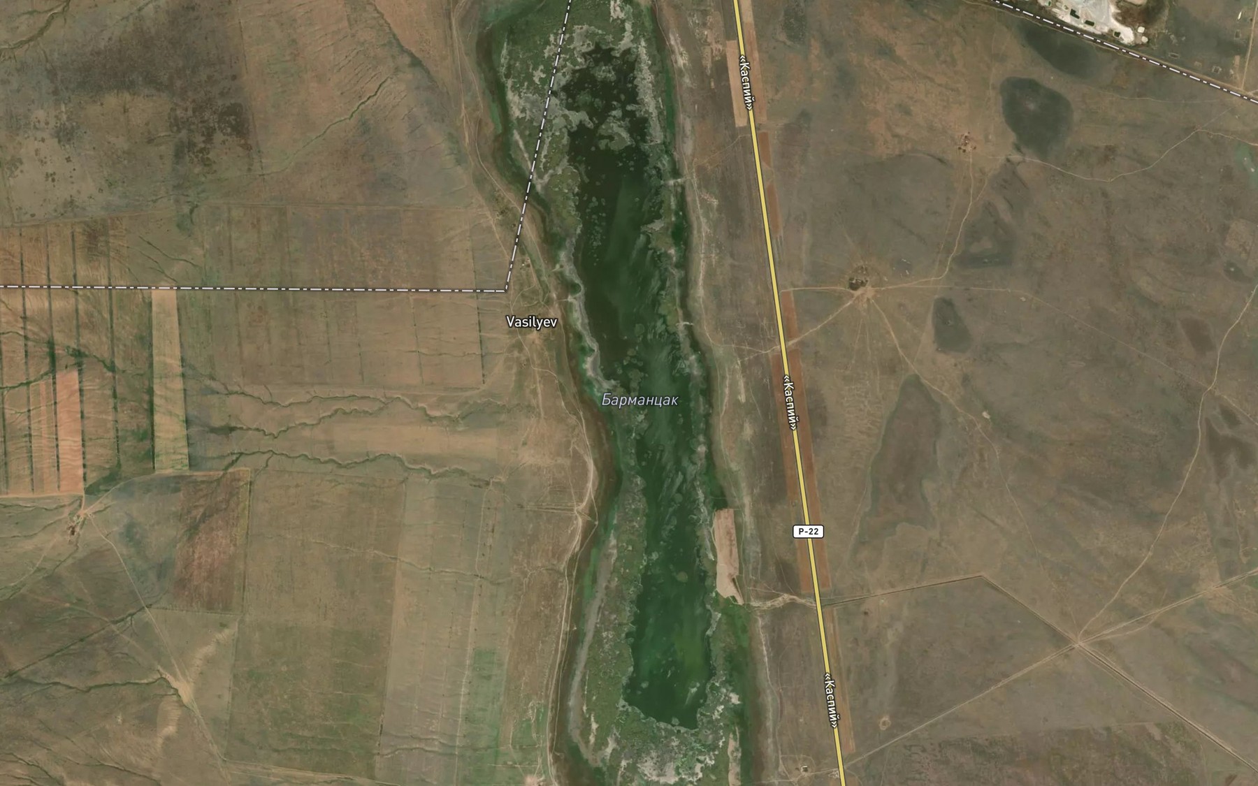 Satellite map of the Ozero Barmantsak