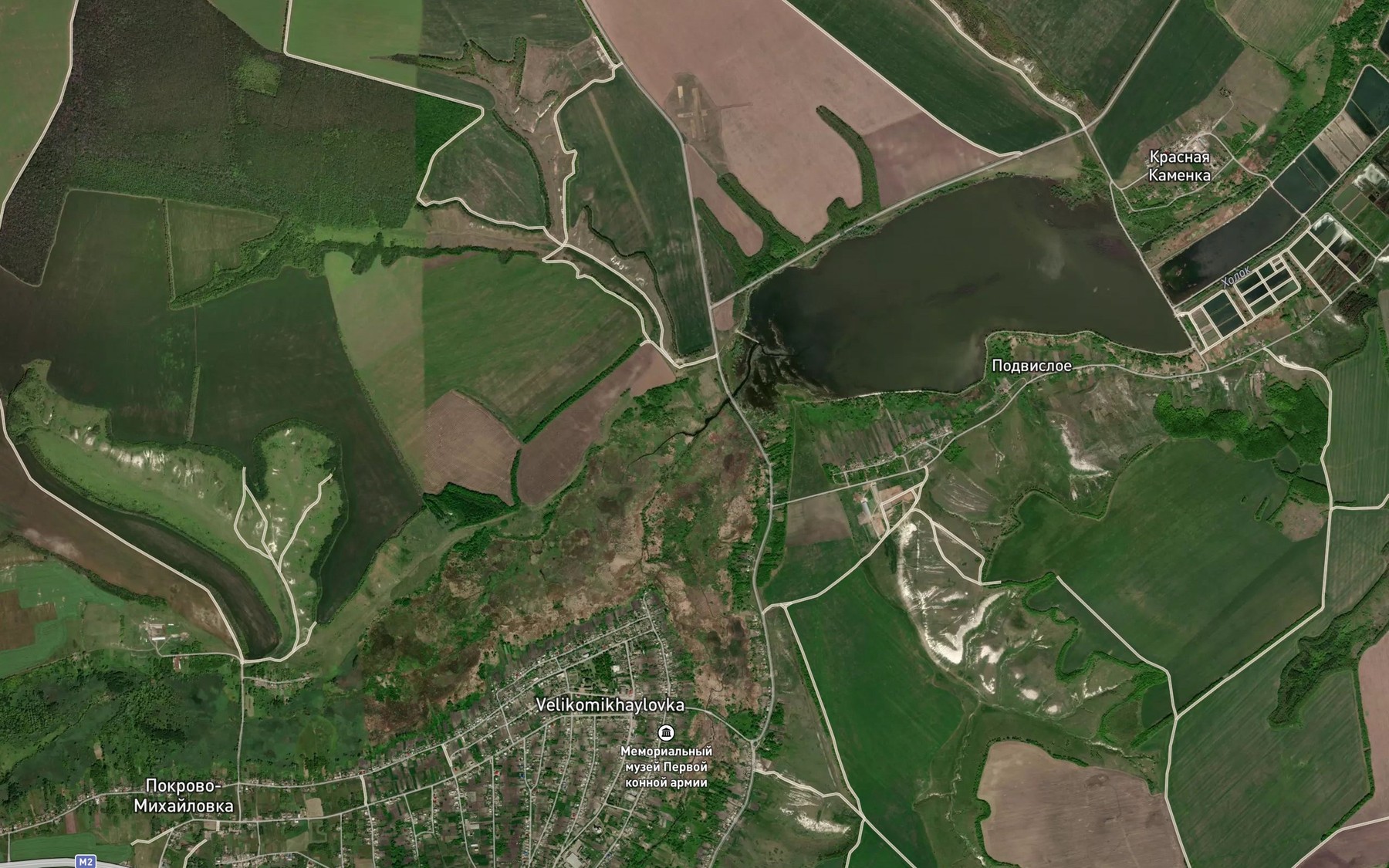 Satellite map of the Plotva