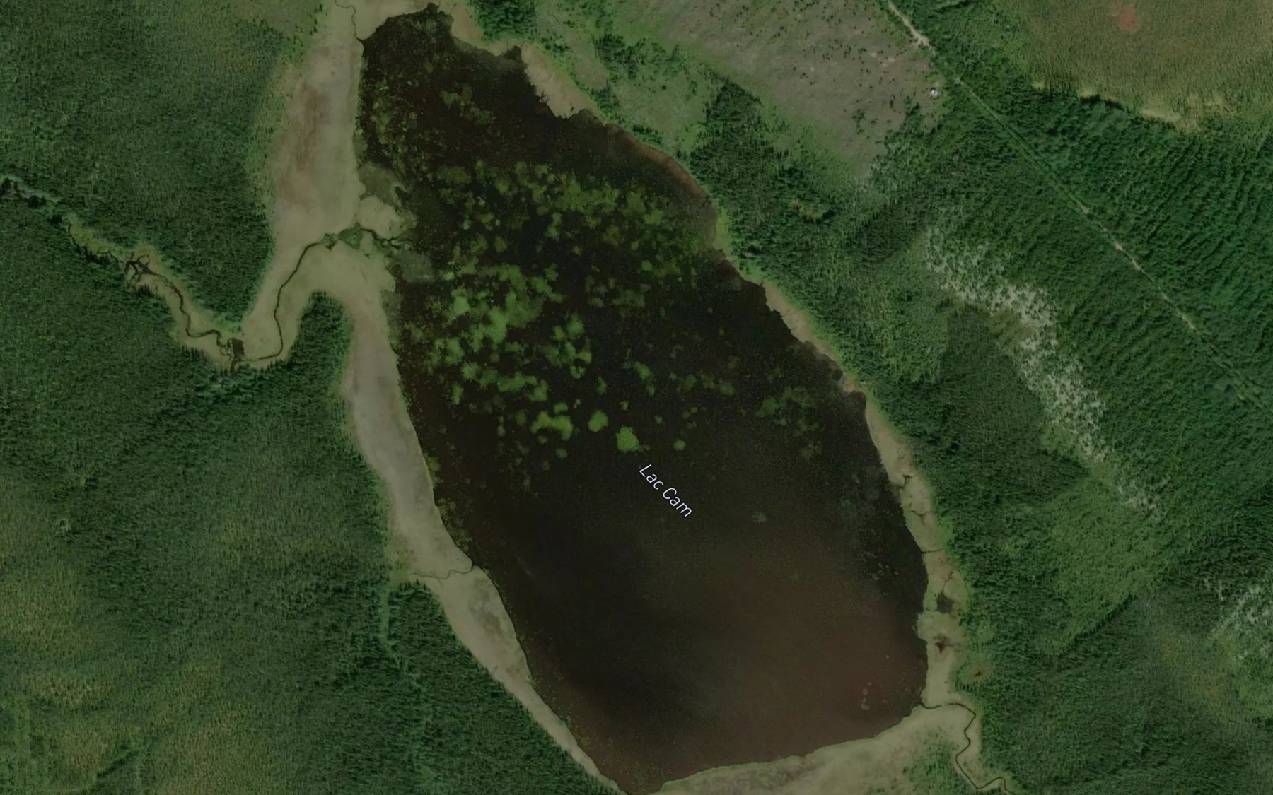 Satellite map of the Lac Cam