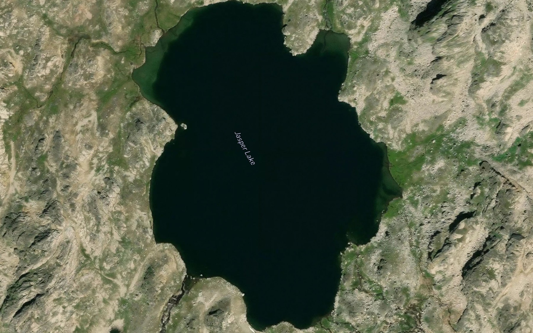 Satellite map of the Jasper Lake