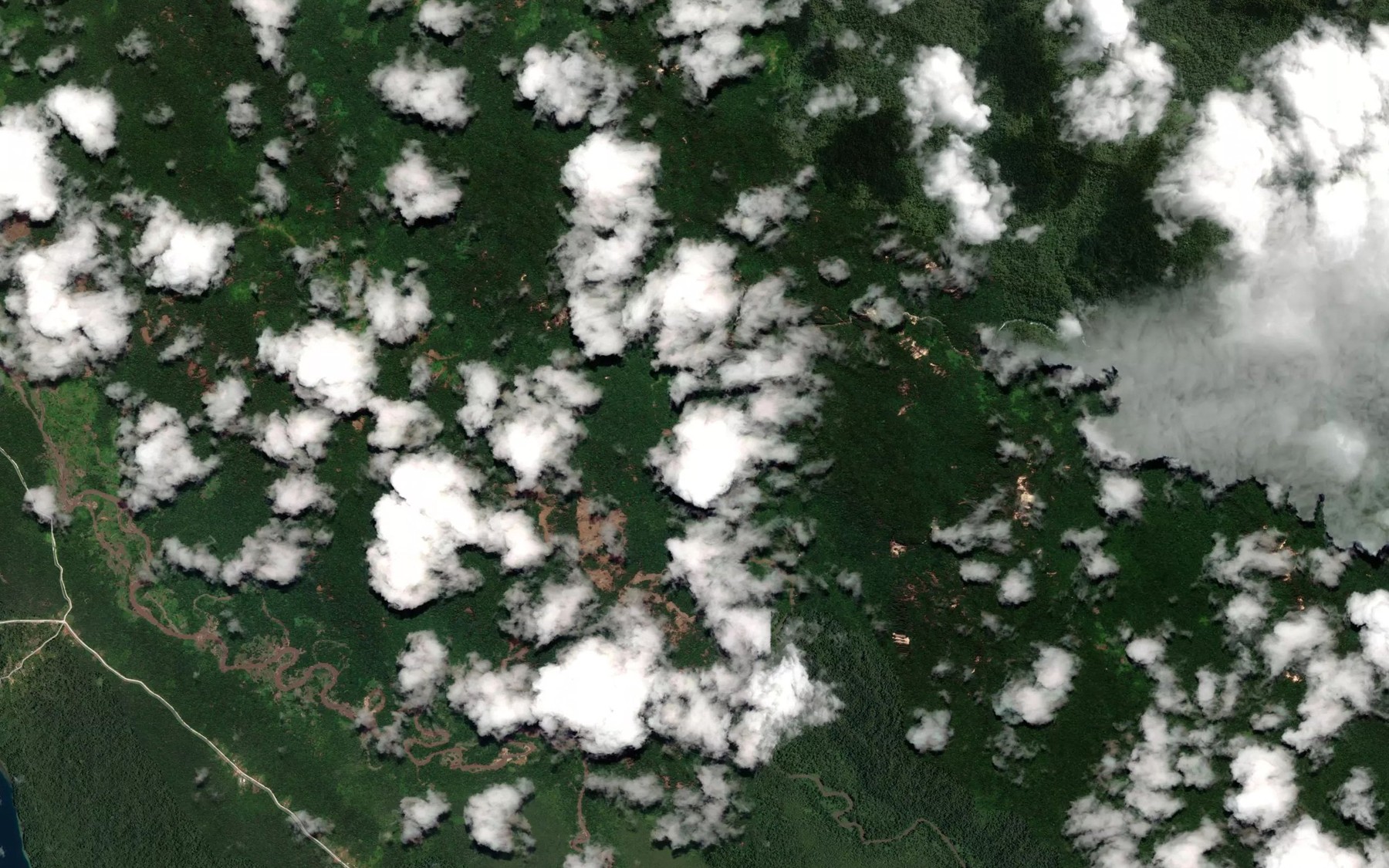 Satellite map of the Kopako Creek