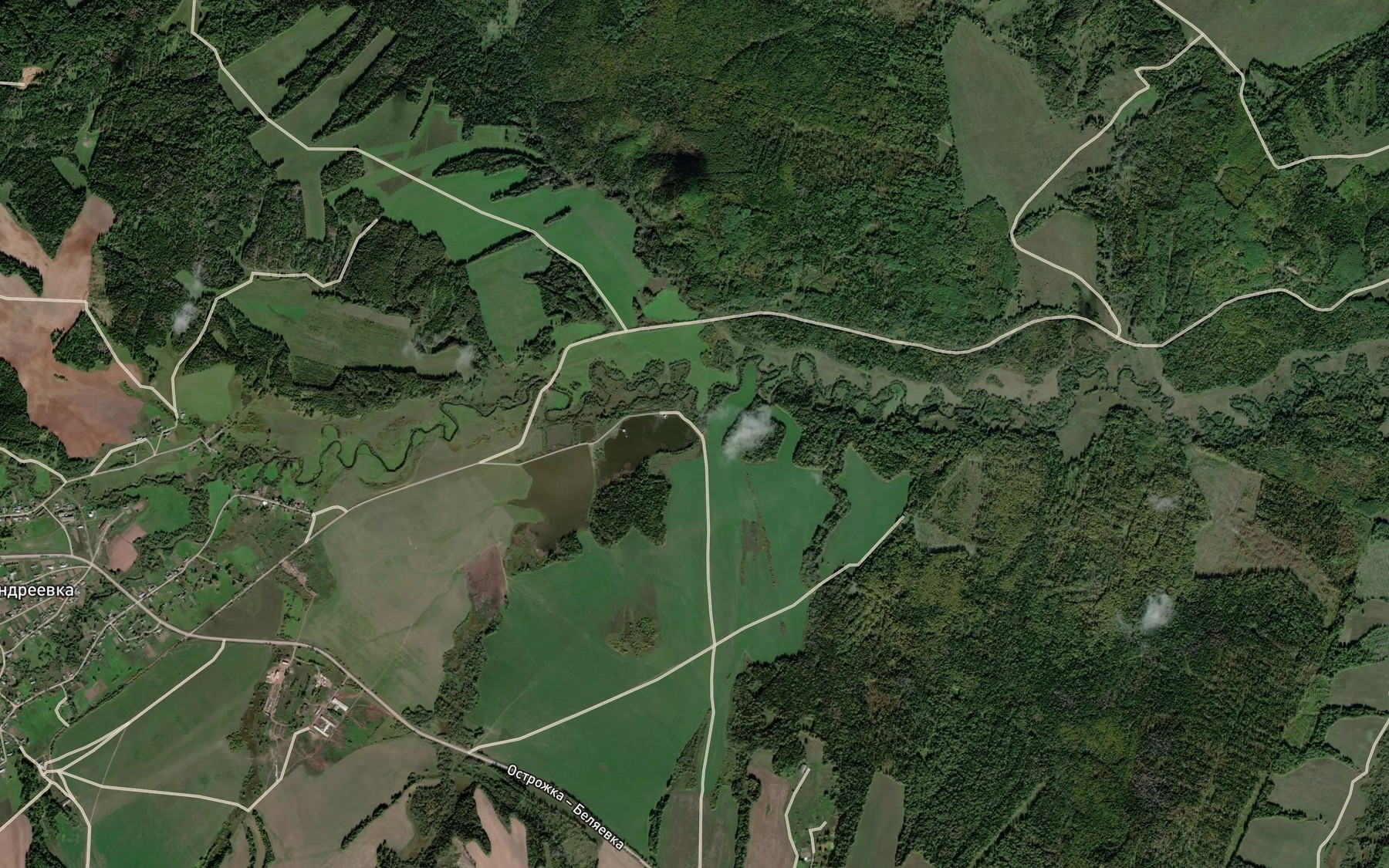 Satellite map of the Chernaya