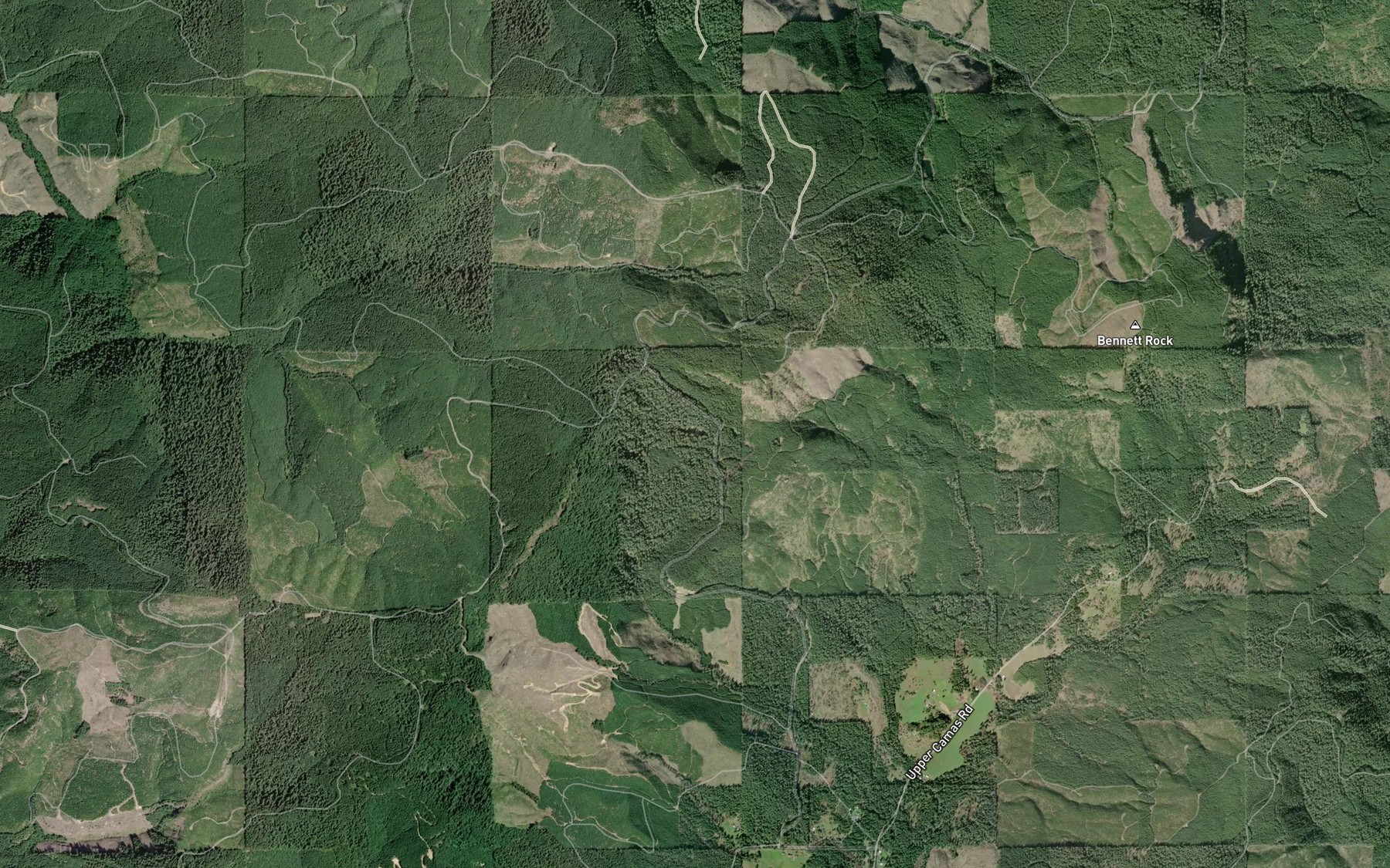 Satellite map of the Lost Lake