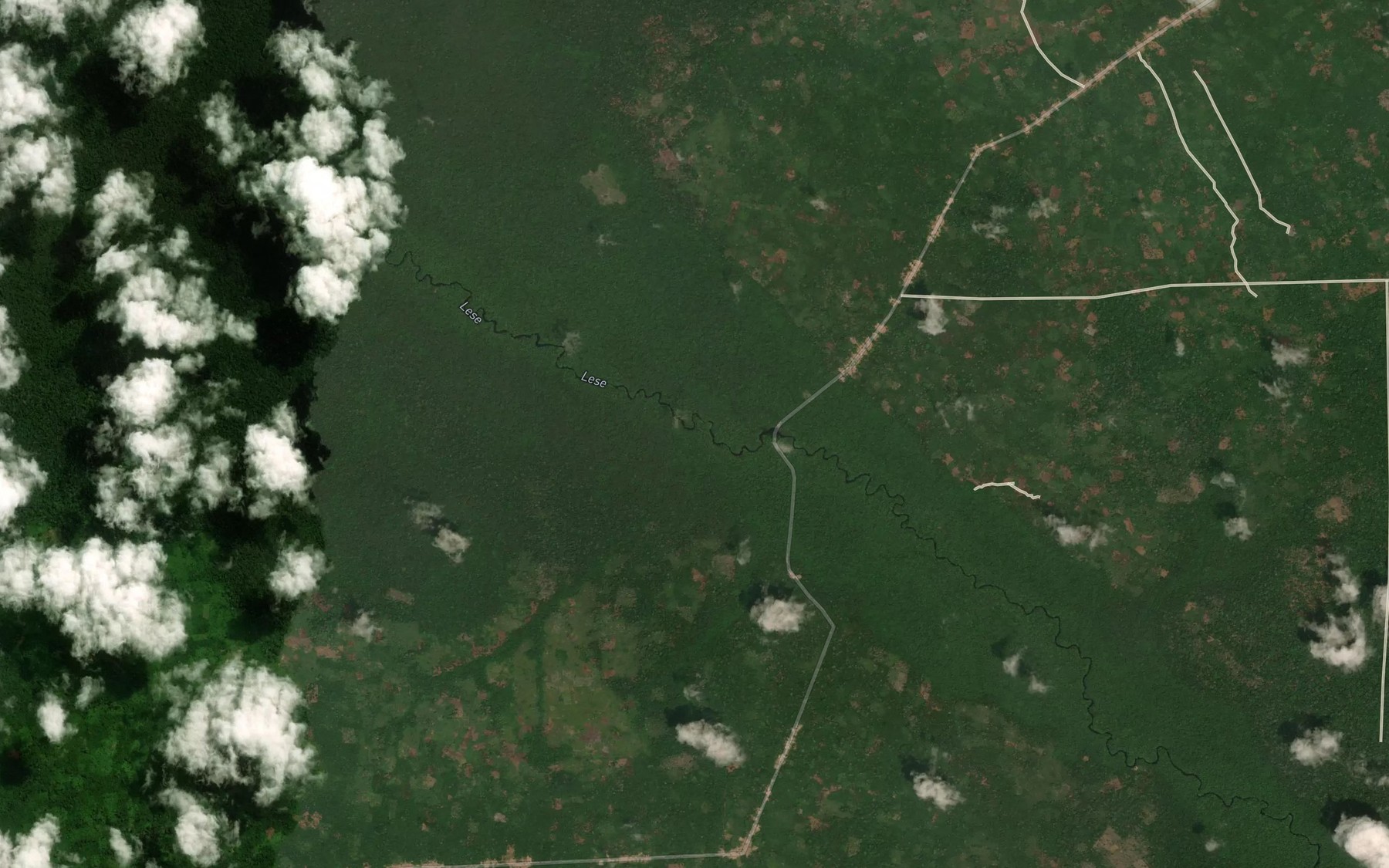 Satellite map of the Madzango