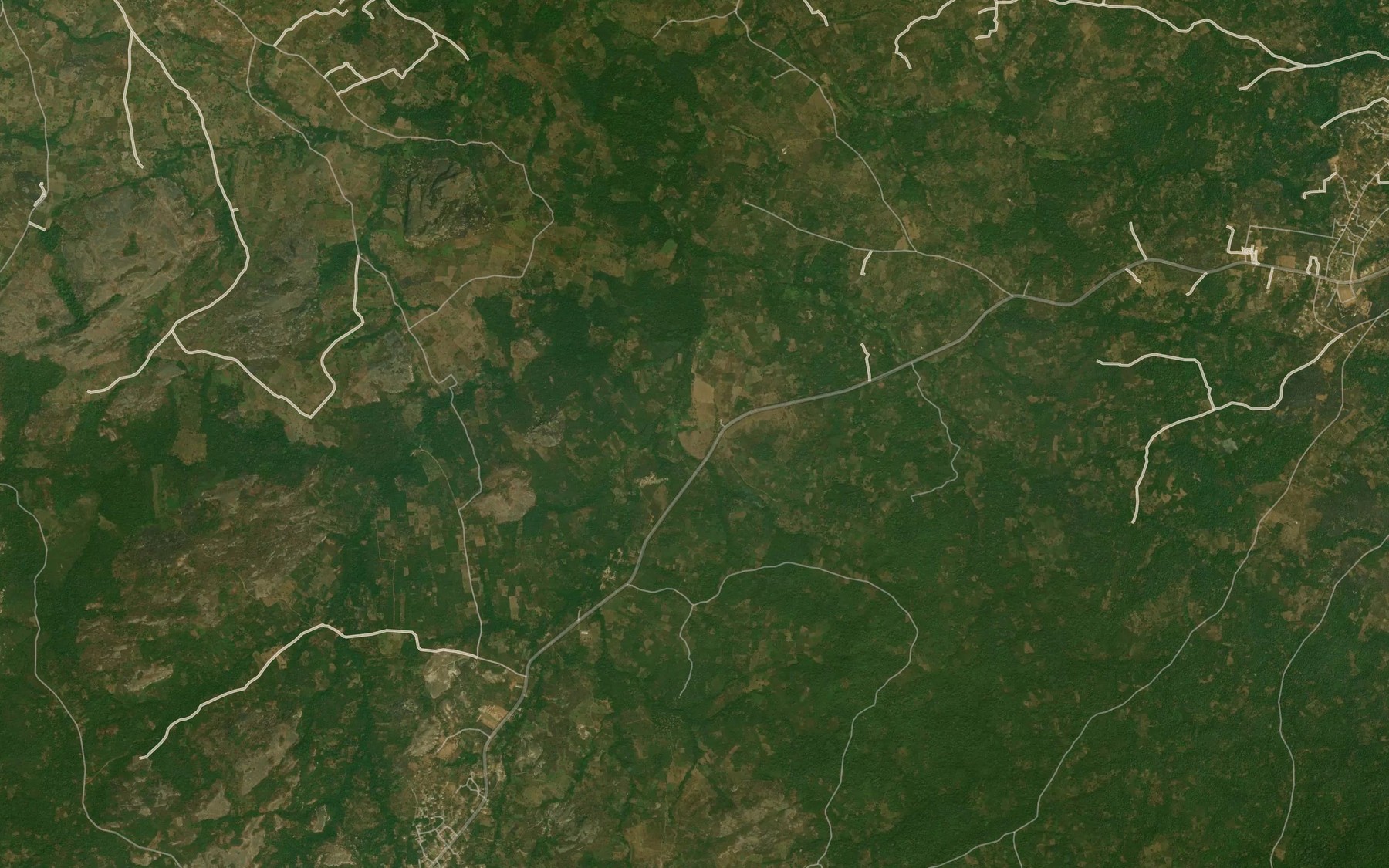 Satellite map of the River Otin