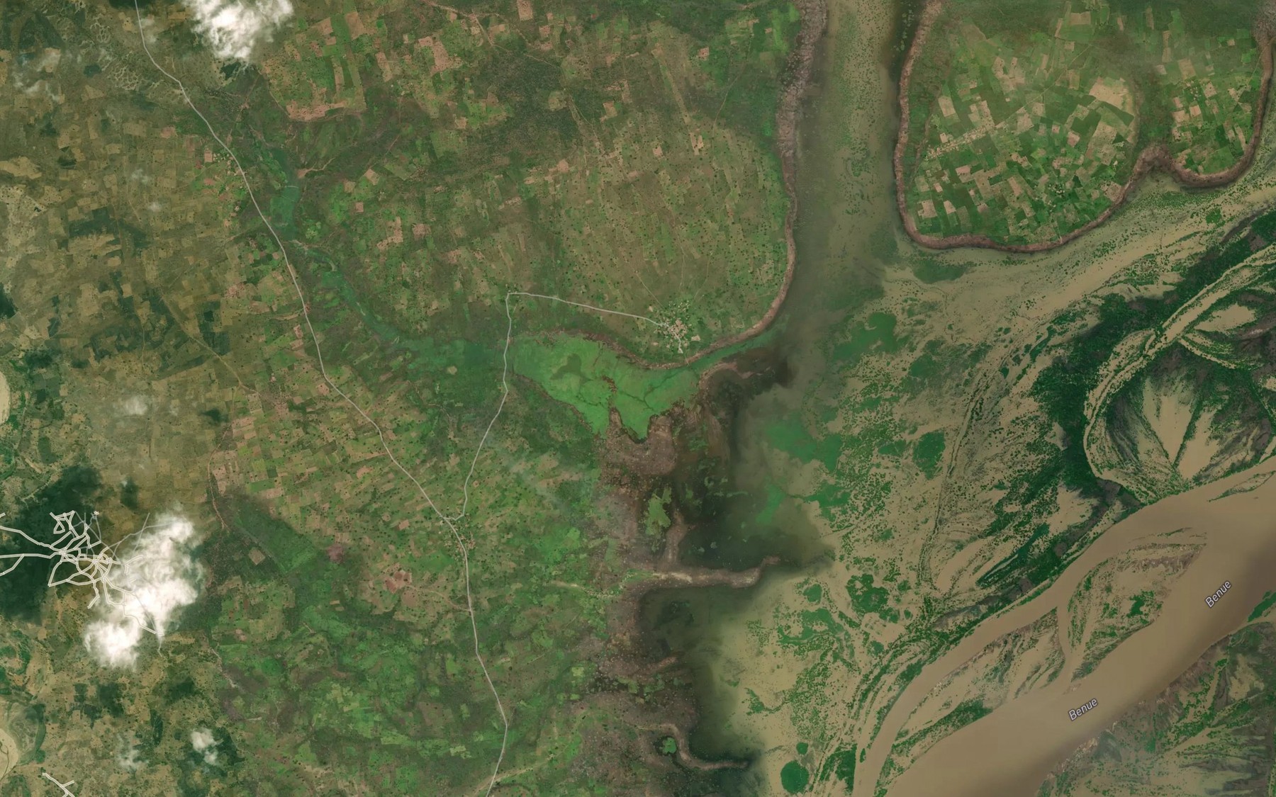 Satellite map of the River Gobro