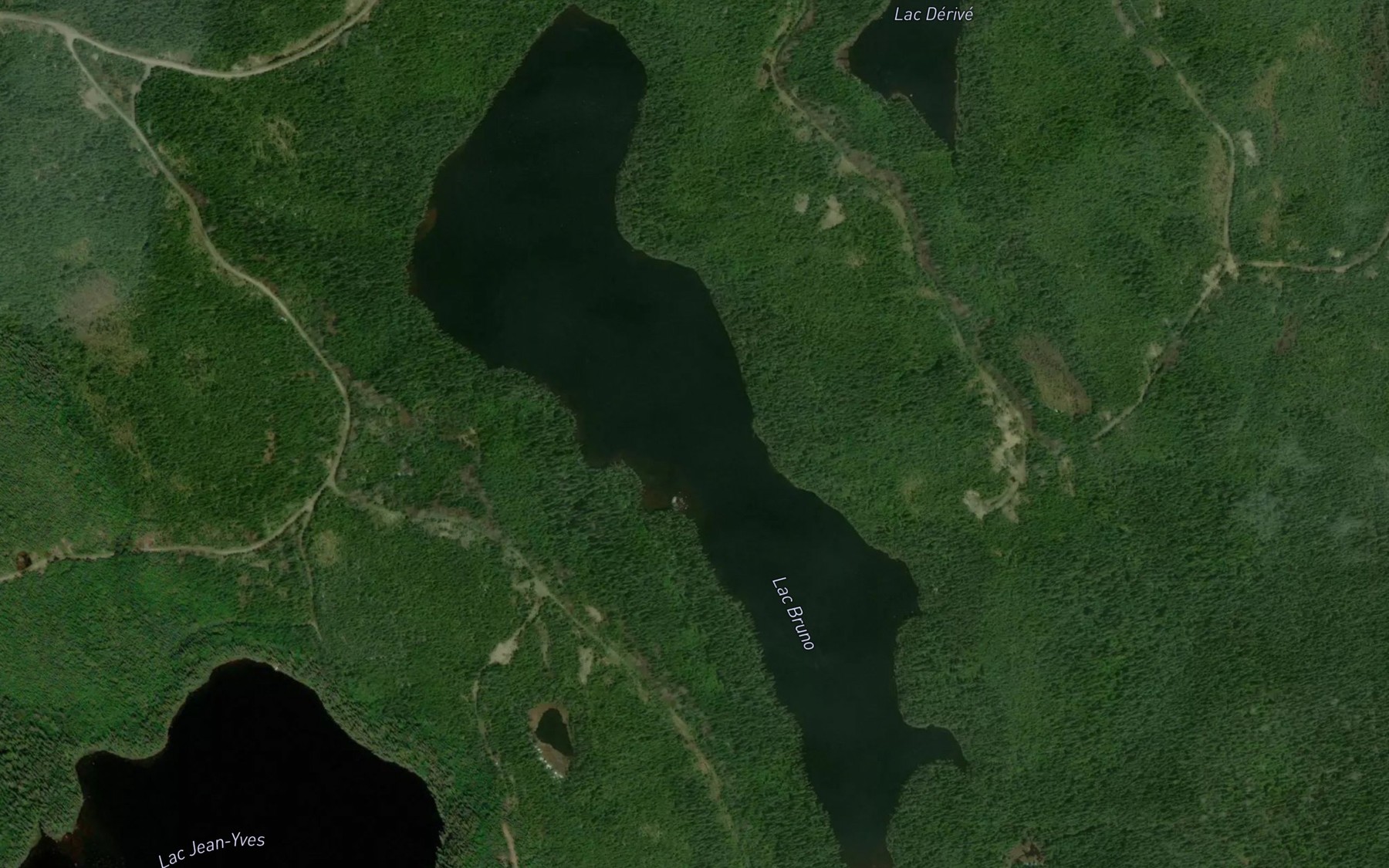 Satellite map of the Lac Bruno