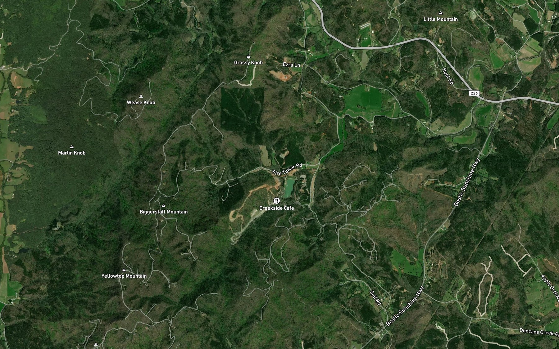 Satellite map of the Smart Branch