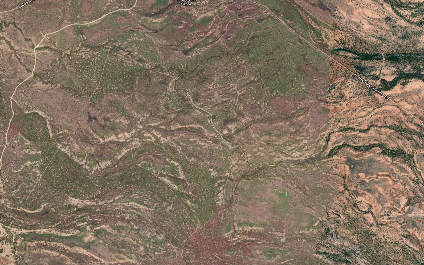 Satellite map of the Cobble Lagoon