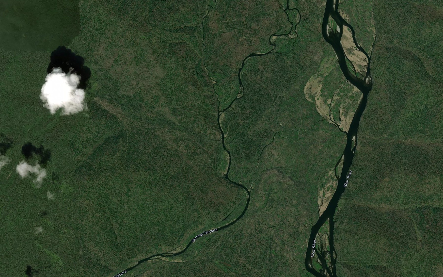 Satellite map of the Midza