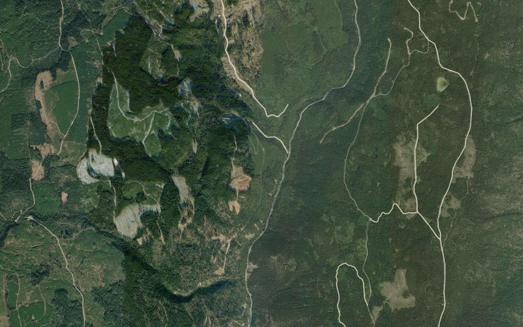 Satellite map of the Wentworth Creek