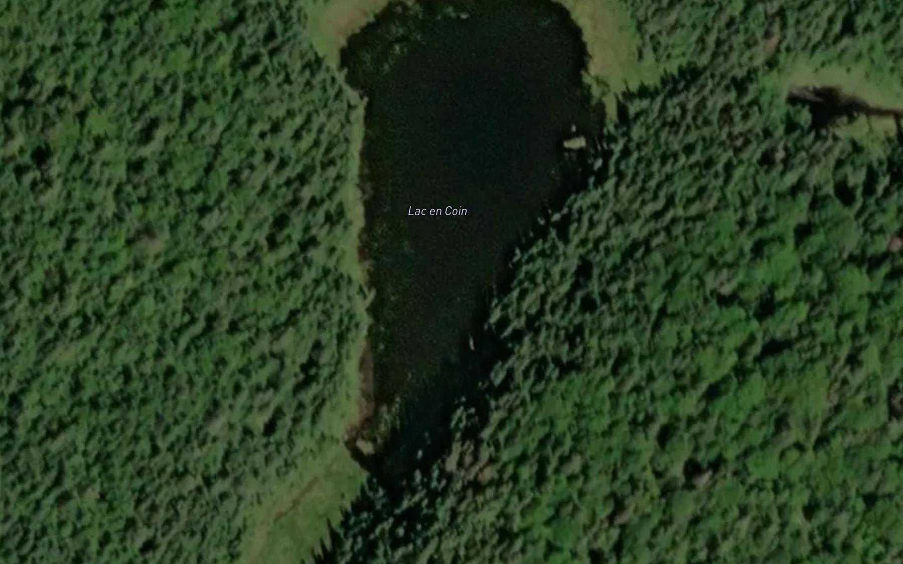 Satellite map of the Lac en Coin