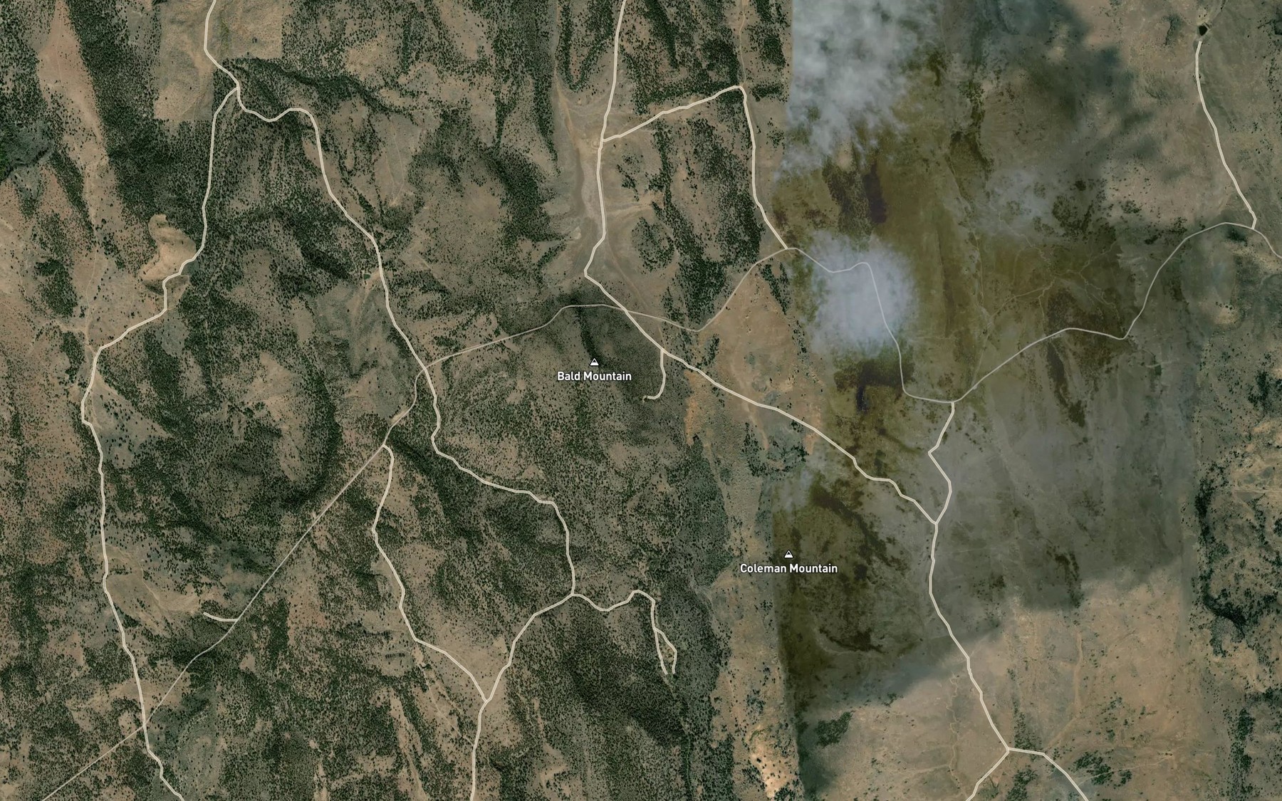 Satellite map of the Red Spring
