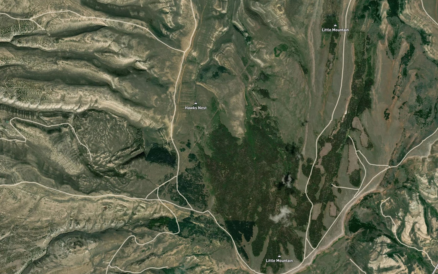 Satellite map of the Davis Spring