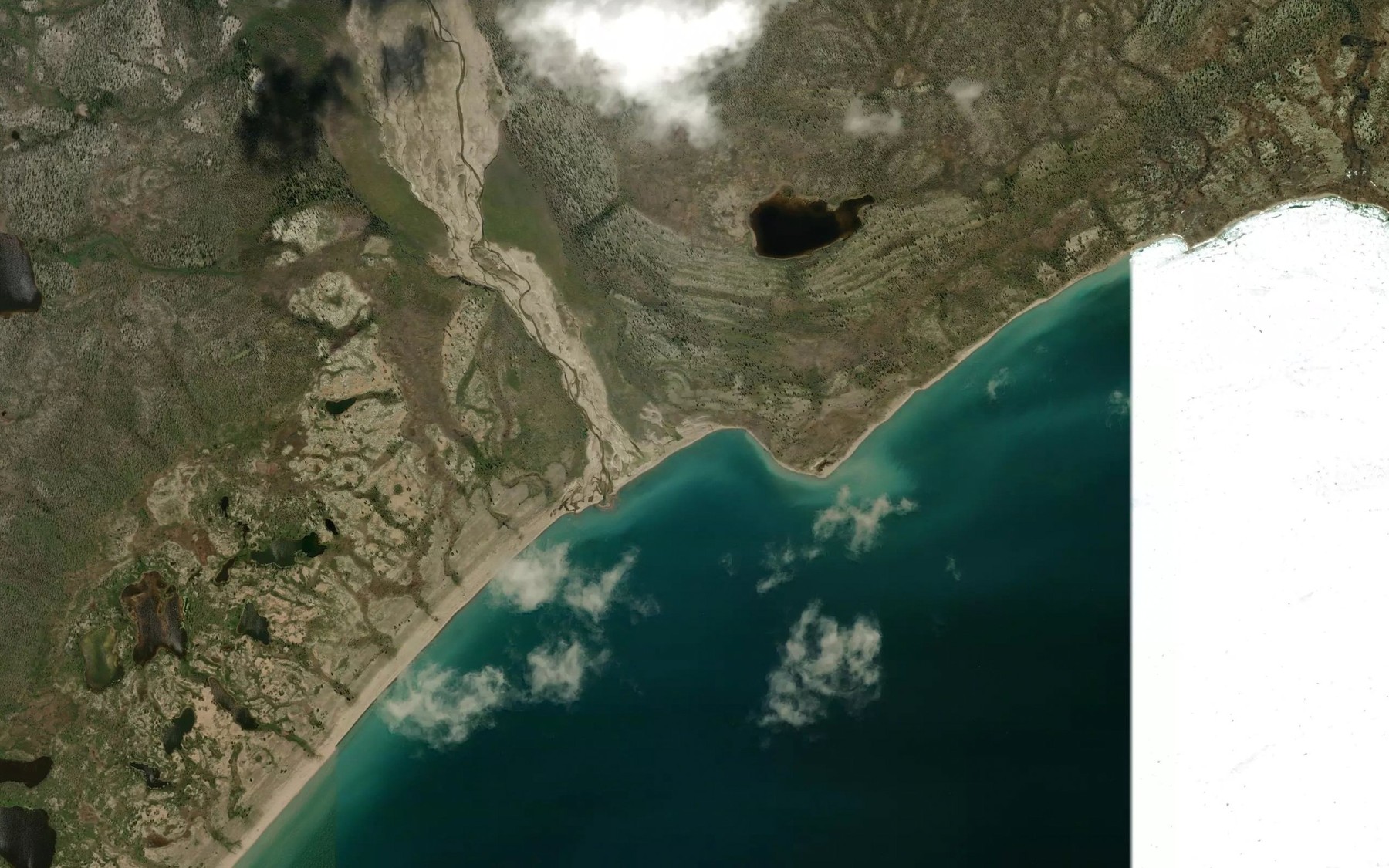Satellite map of the Glacier Ice Creek