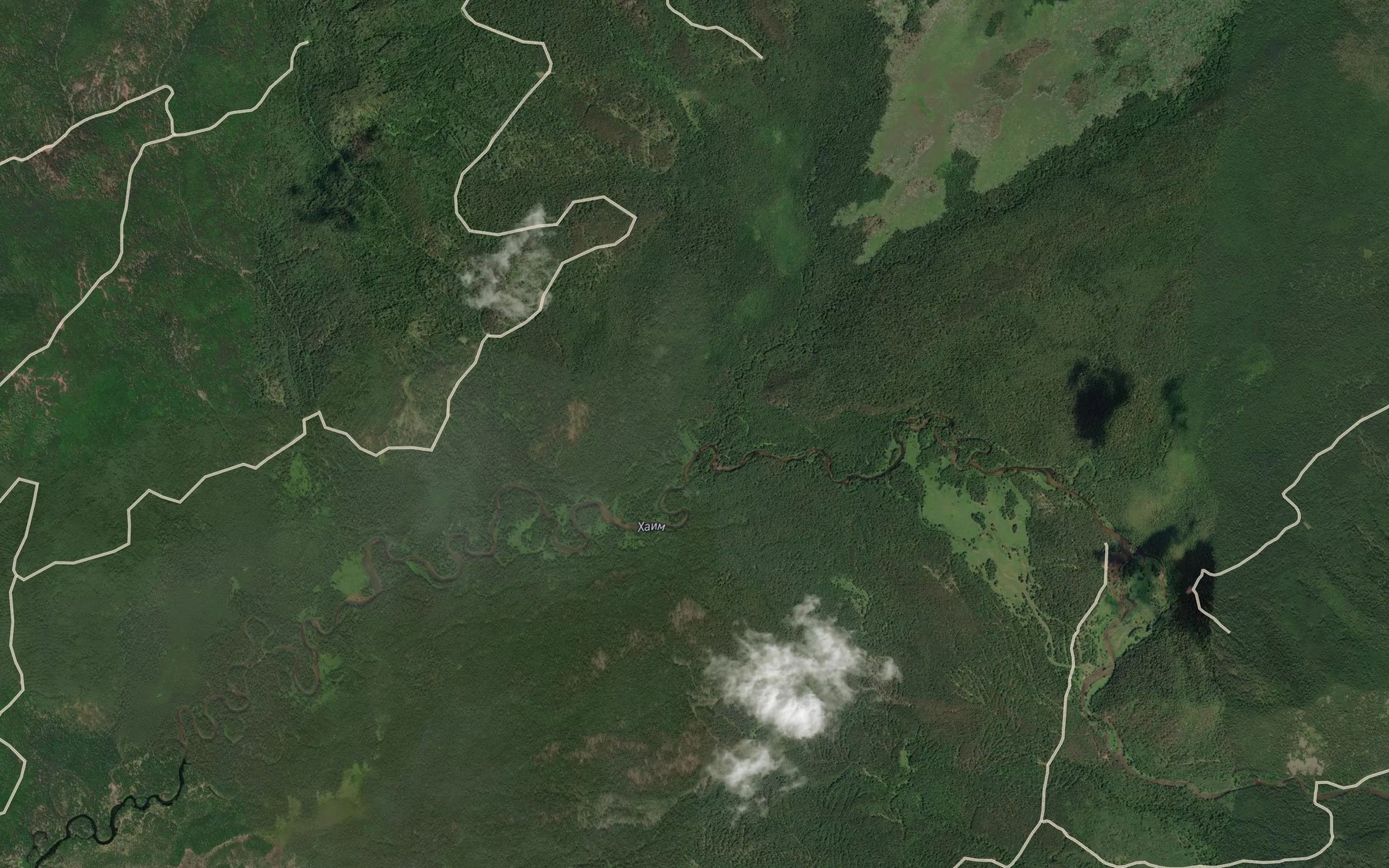Satellite map of the Zezivanda