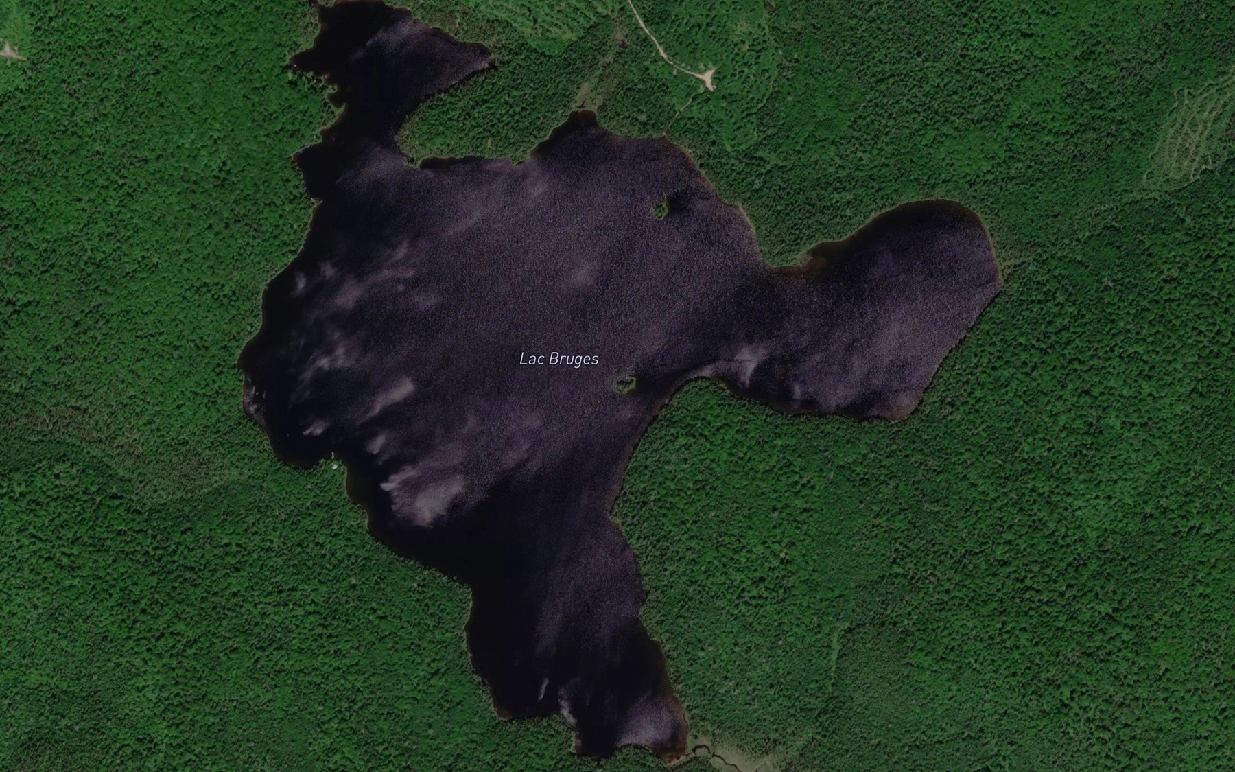 Satellite map of the Lac Bruges