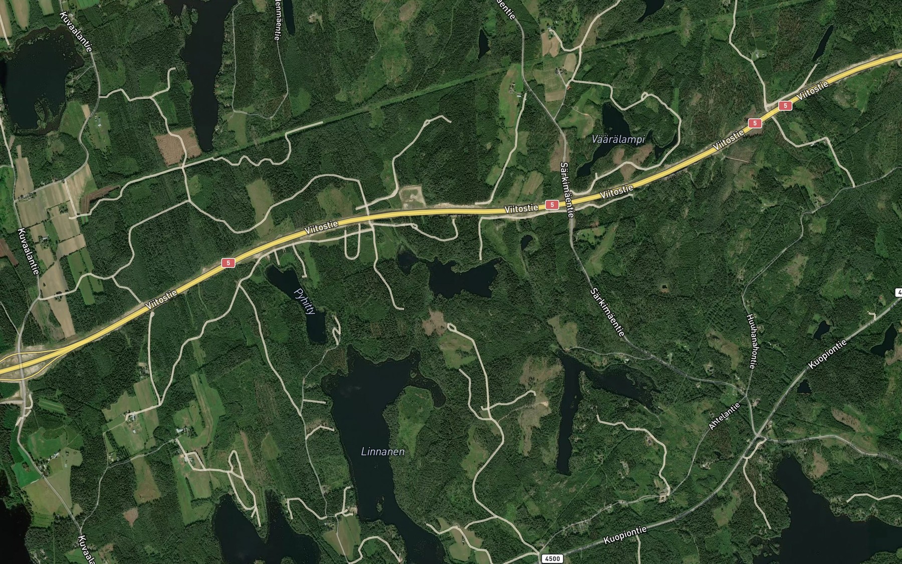 Satellite map of the Kivijarvi
