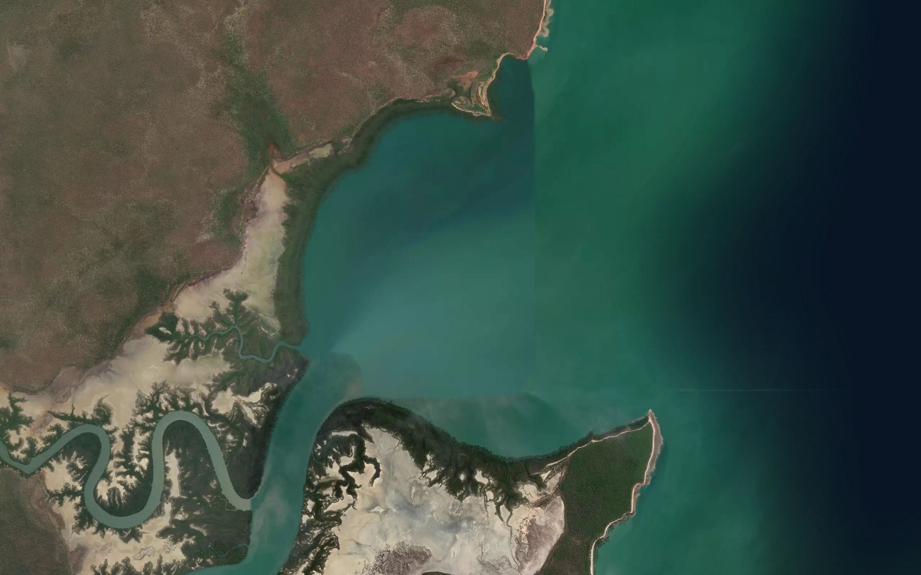 Satellite map of the Ramungir Bay