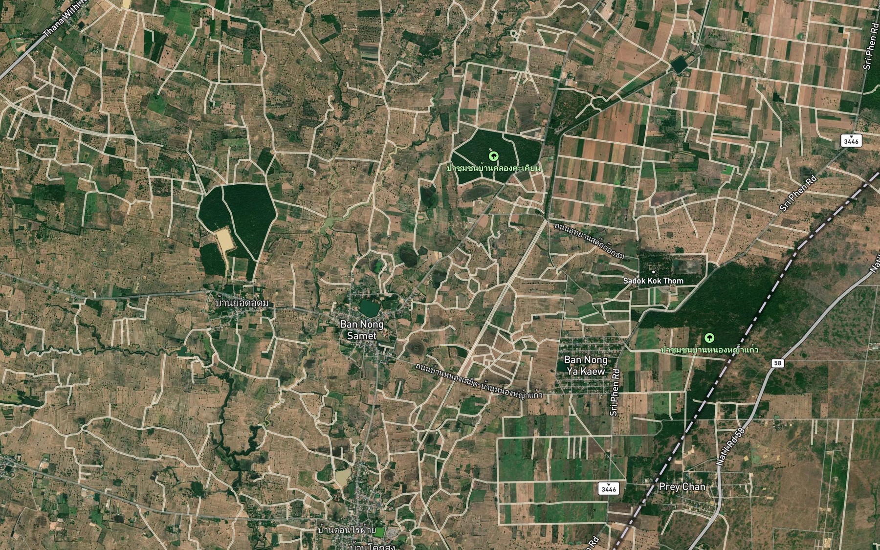 Satellite map of the Nong Waeng