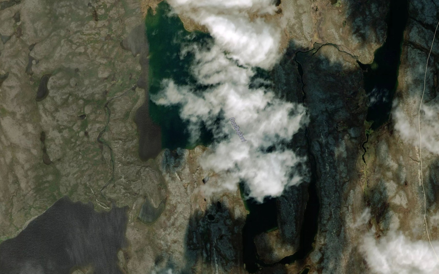 Satellite map of the Duolbajavri