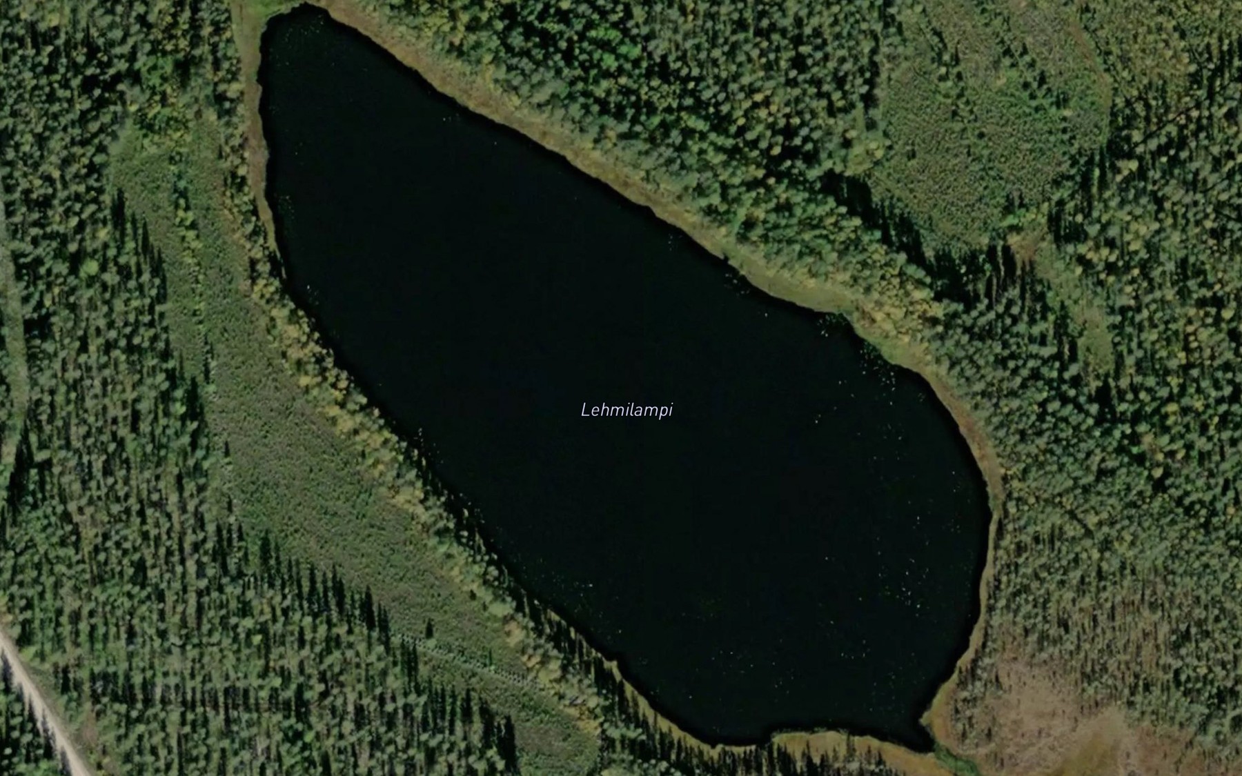 Satellite map of the Lehmilampi