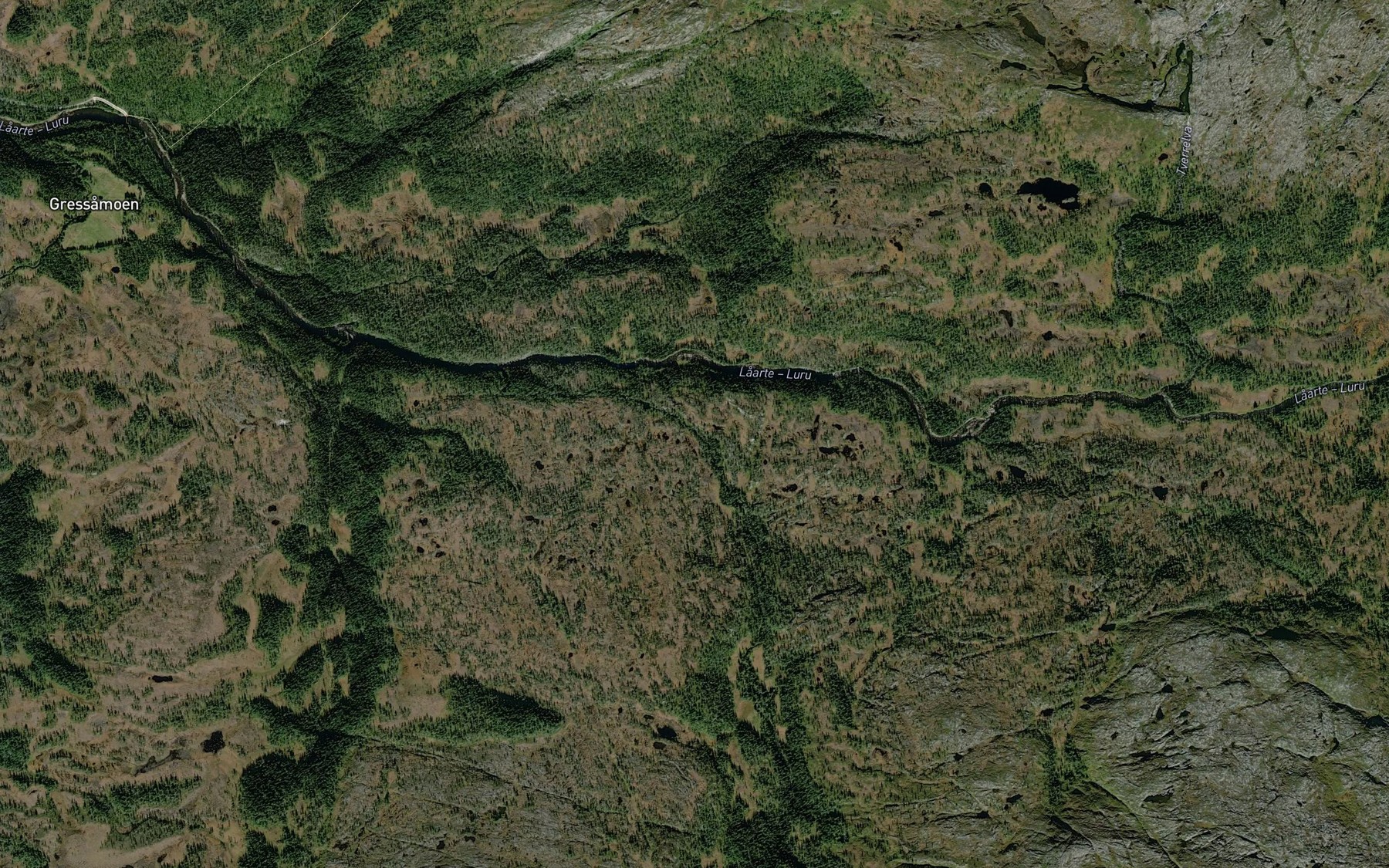 Satellite map of the Barkbekken