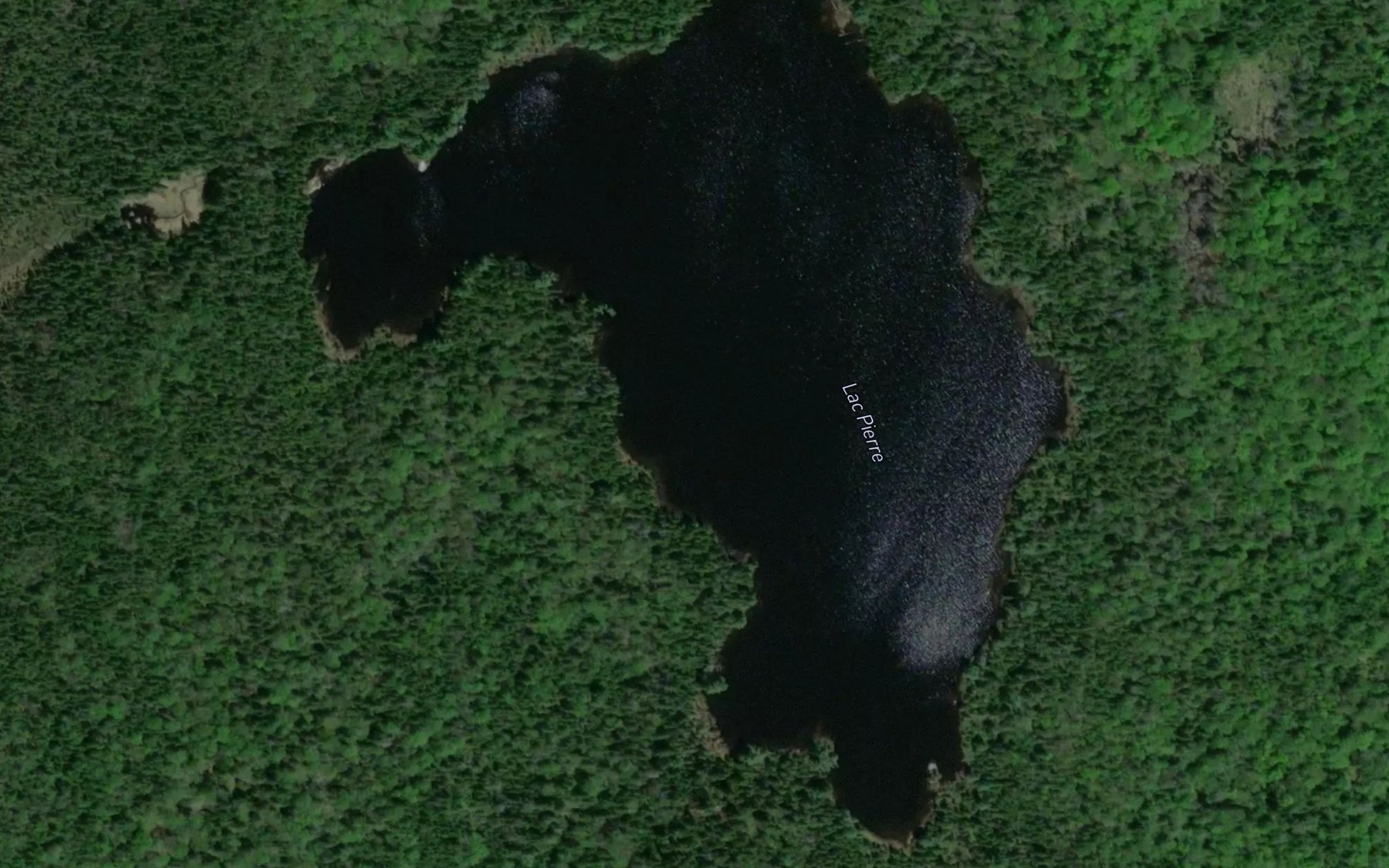 Satellite map of the Lac Gilles