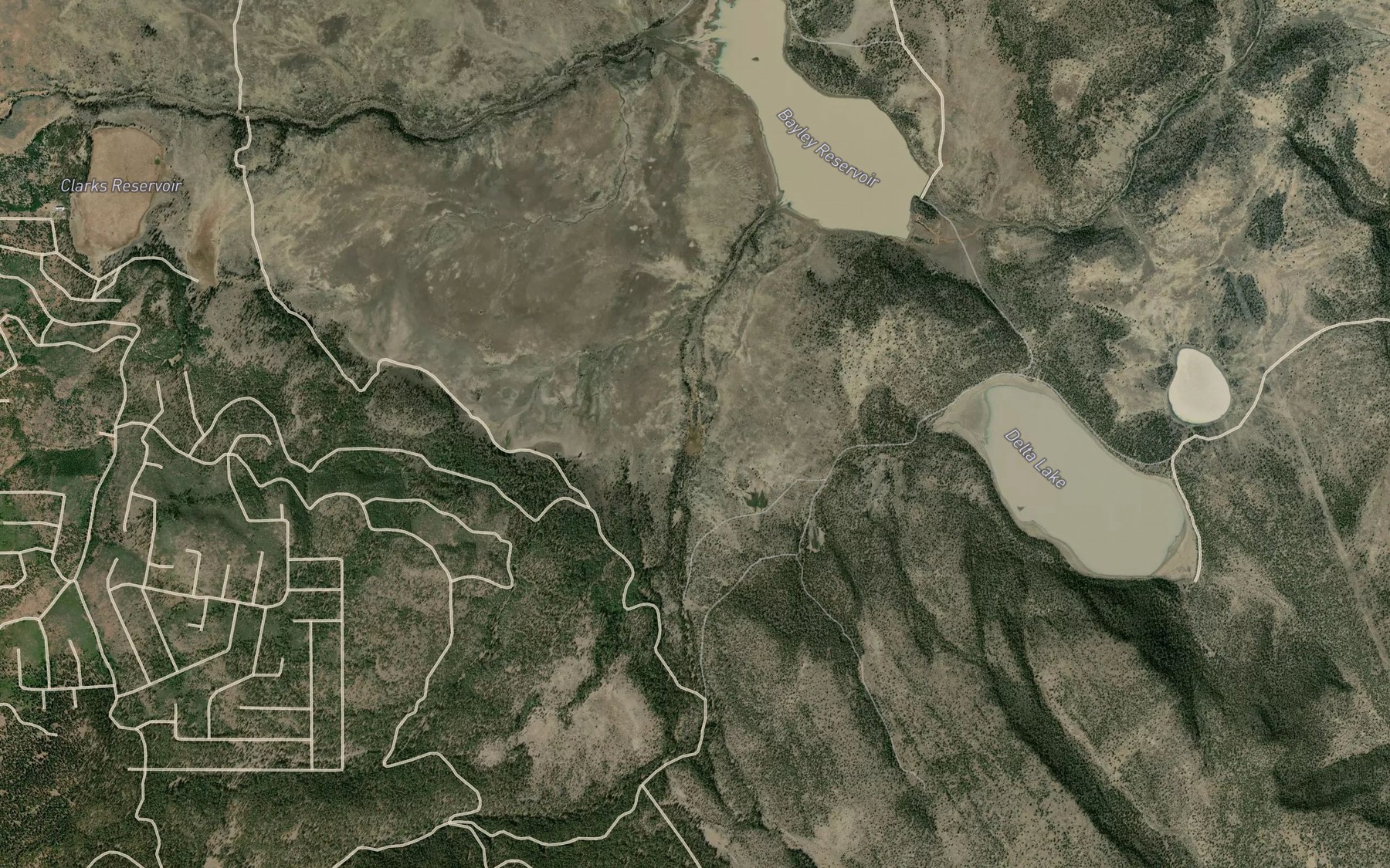 Satellite map of the Bilicke Spring
