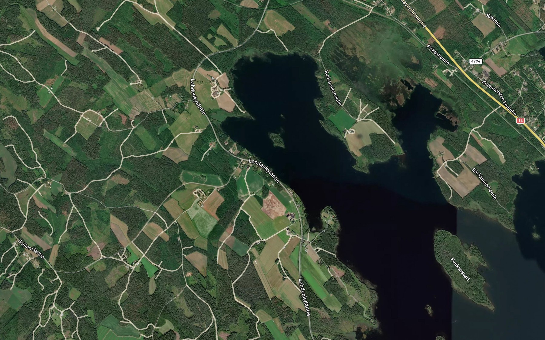 Satellite map of the Torojoki