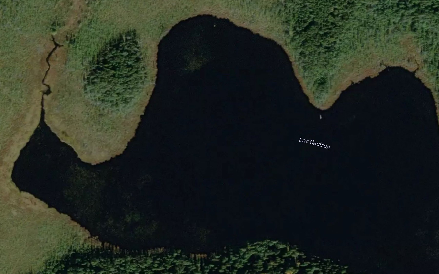 Satellite map of the Lac Gautron