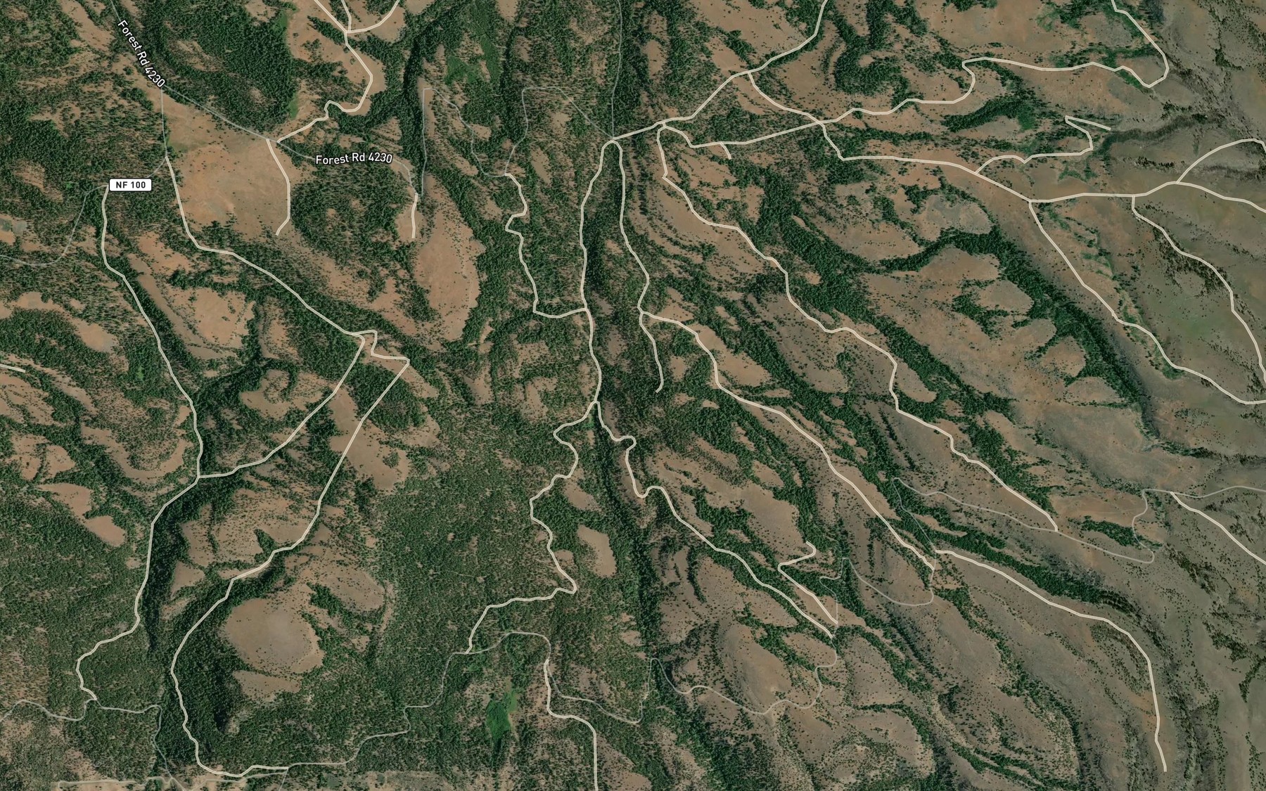 Satellite map of the Juniper Spring