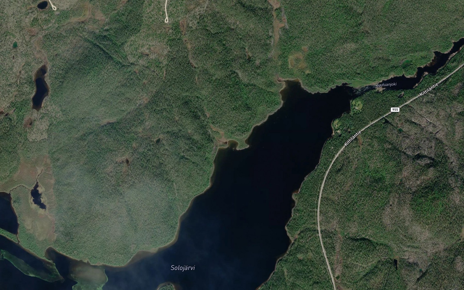 Satellite map of the Tuorkuvuopaja
