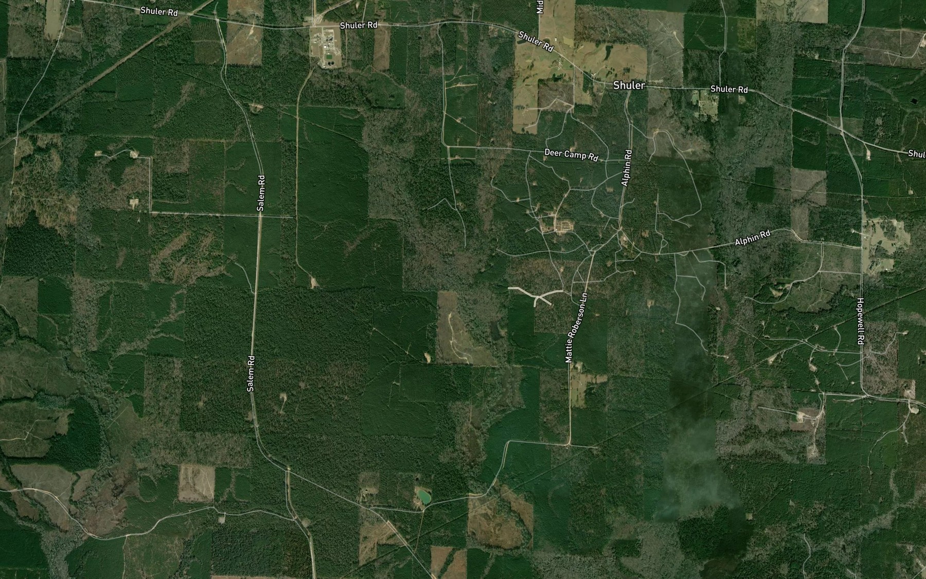 Satellite map of the Hines Branch